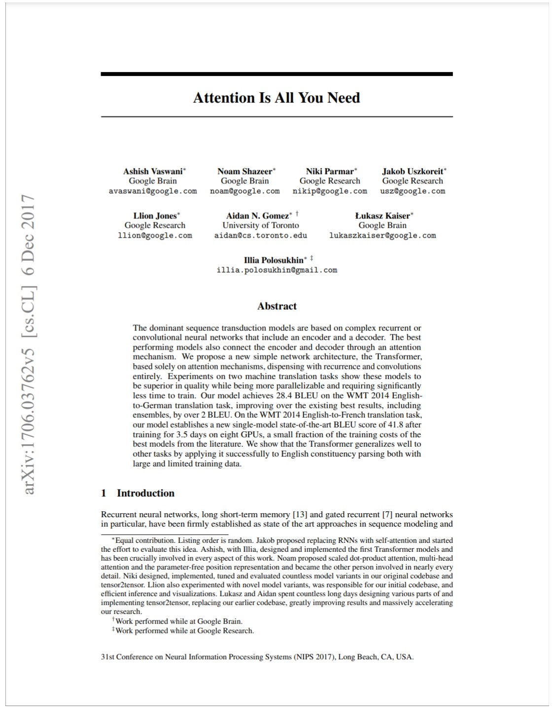 Attention Is All You Need